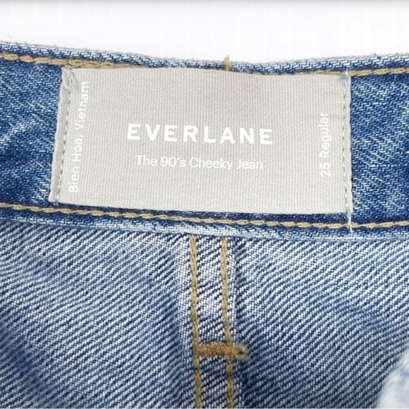 EVERLANE 90's cheeky jeans high waisted size 25 - Picture 5 of 10